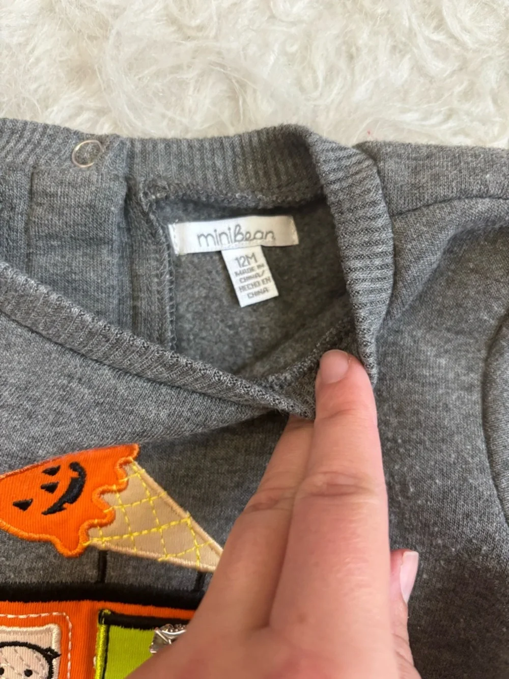 Toddler Charcoal Festive Halloween Ice Cream Truck Sweatshirt & Joggers Set